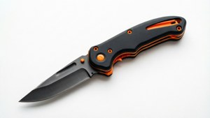 Minimalist Orange Accent Switchblade