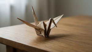 Minimalist Origami Crane
