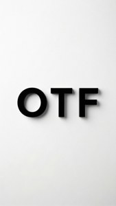 Minimalist OTF Letters