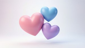 Minimalist Pastel Hearts