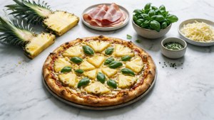 Minimalist Pineapple Pizza Prep