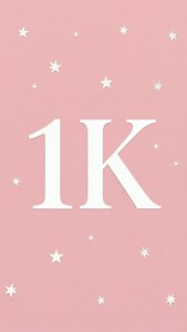 Minimalist Pink 1K Stars