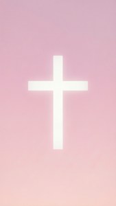 Minimalist Pink Cross