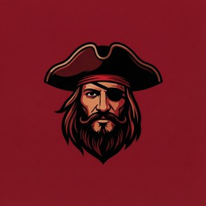 Minimalist Pirate Logo
