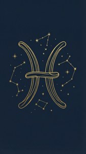 Minimalist Pisces Glyph