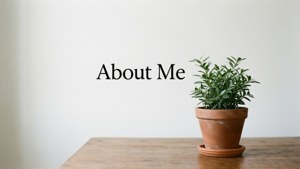 Minimalist Plant About Me