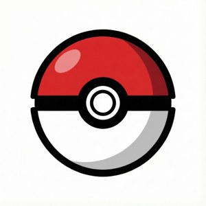 Minimalist Pokeball Vector