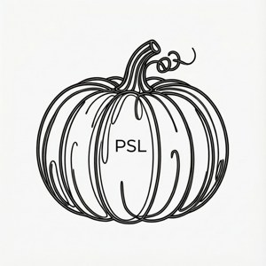 Minimalist Pumpkin Line Art