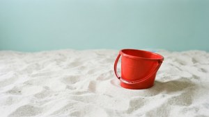 Minimalist Red Bucket