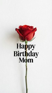 Minimalist Rose Birthday