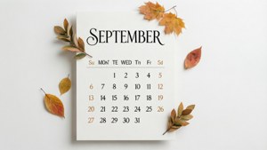 Minimalist September Calendar