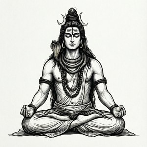 Minimalist Shiva