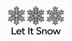 Minimalist Snowflakes