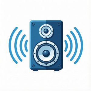 Minimalist Speaker Sound Waves