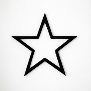 Minimalist Star Outline