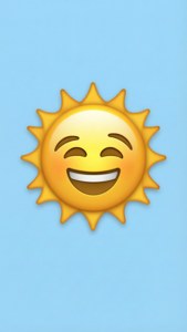 Minimalist Sun Emoji