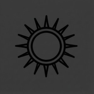 Minimalist Sun Icon