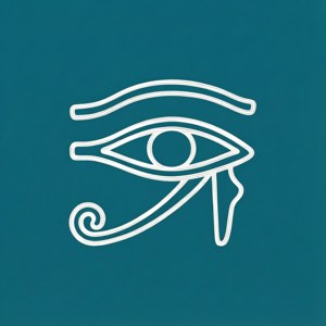 Minimalist Teal Eye