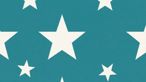 Minimalist Teal Stars
