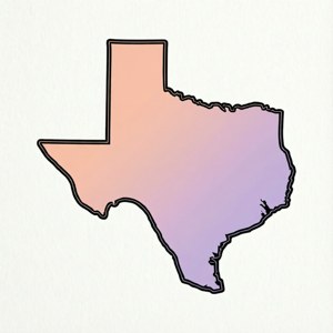 Minimalist Texas Gradient