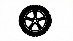 Minimalist Tire Silhouette