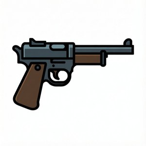 Minimalist Tommy Gun Vector