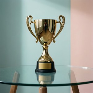 Minimalist Trophy Reflection