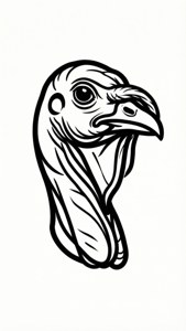 Minimalist Turkey Line Art