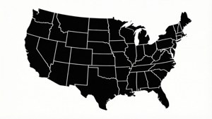 Minimalist US Outline