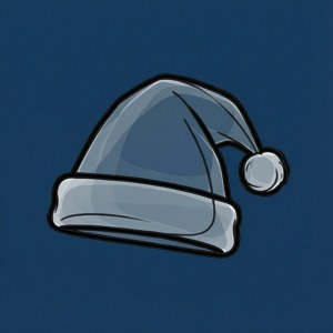Minimalist Vector Santa Hat