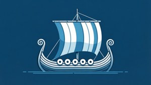 Minimalist Viking Ship