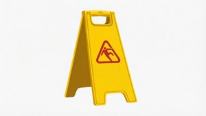 Minimalist Wet Floor Sign