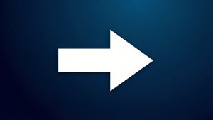 Minimalist White Arrow