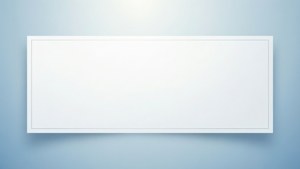 Minimalist White Banner