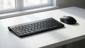 Minimalist White Desk Setup