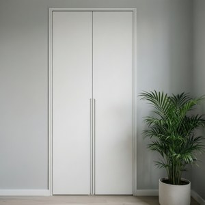 Minimalist White Door
