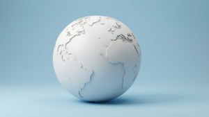 Minimalist White Globe