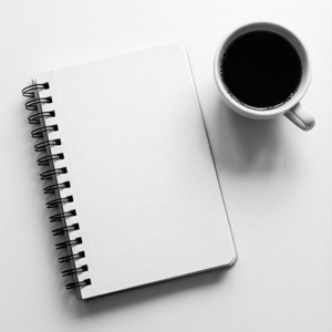 Minimalist White Notebook