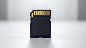 Minimalist White SD Card