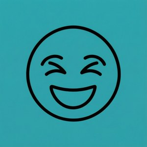 Minimalist Wow Emoji Line Art
