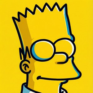 Minimalist Yellow Bart