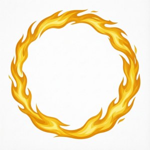 Minimalist Yellow Flame