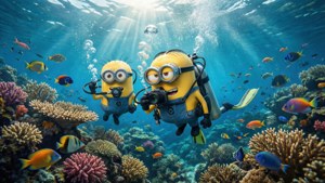 Minion Ocean Dive
