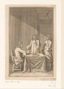 Minister Grumbkow en Gaultier vertellen Friedrich Wilhelm dat de staatskas leeg is