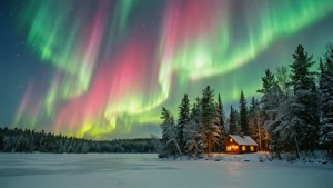 Minnesota Lake Aurora