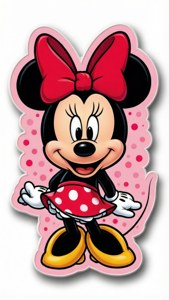 Minnie Mouse Pink Sticker