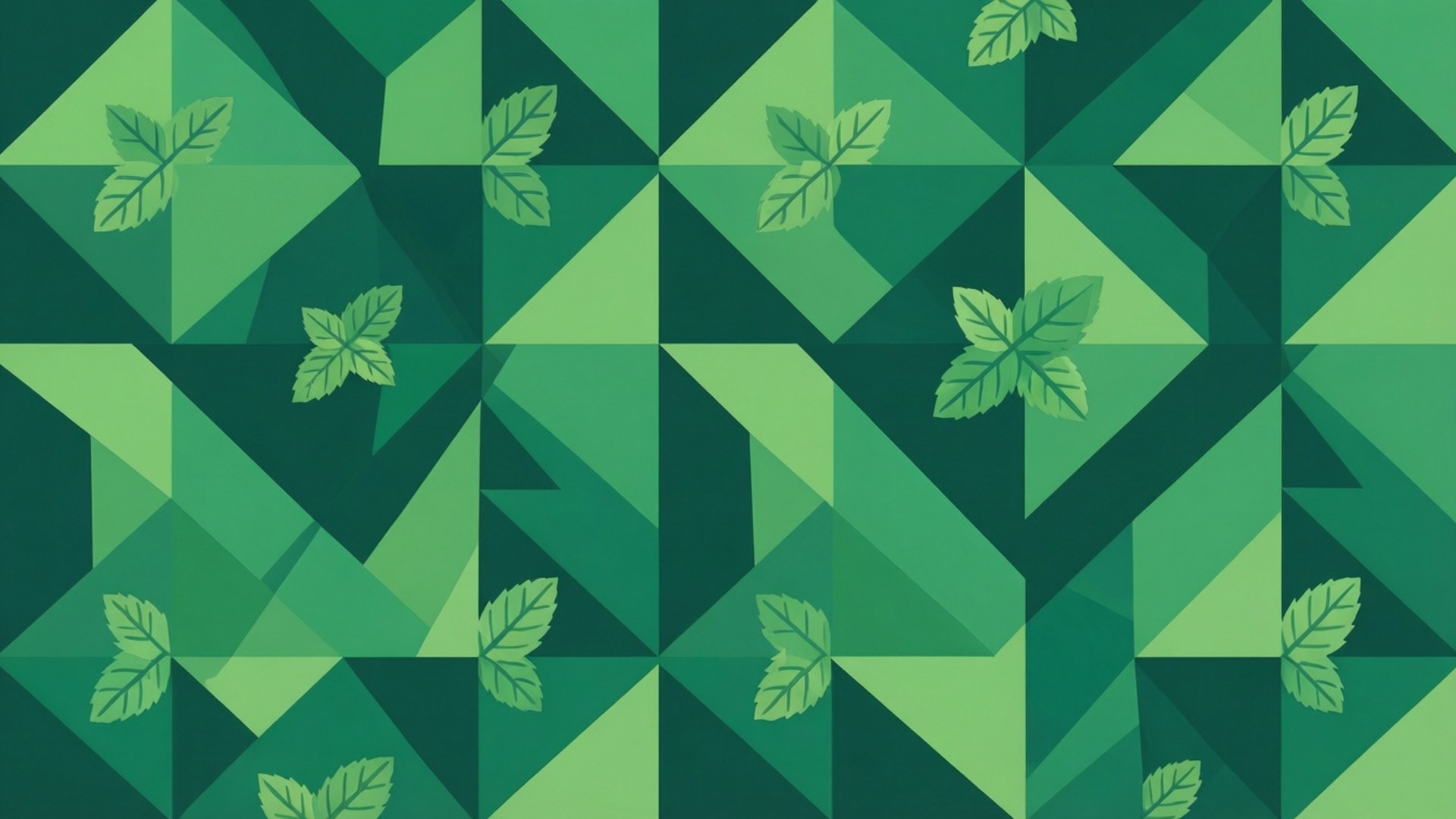 Mint Geometric by Wallpapers.art Studio