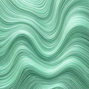 Mint Green Abstract Waves