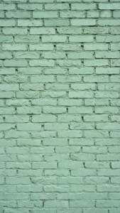Mint Green Brick Wall