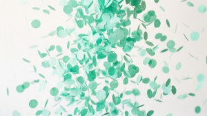 Mint Green Confetti